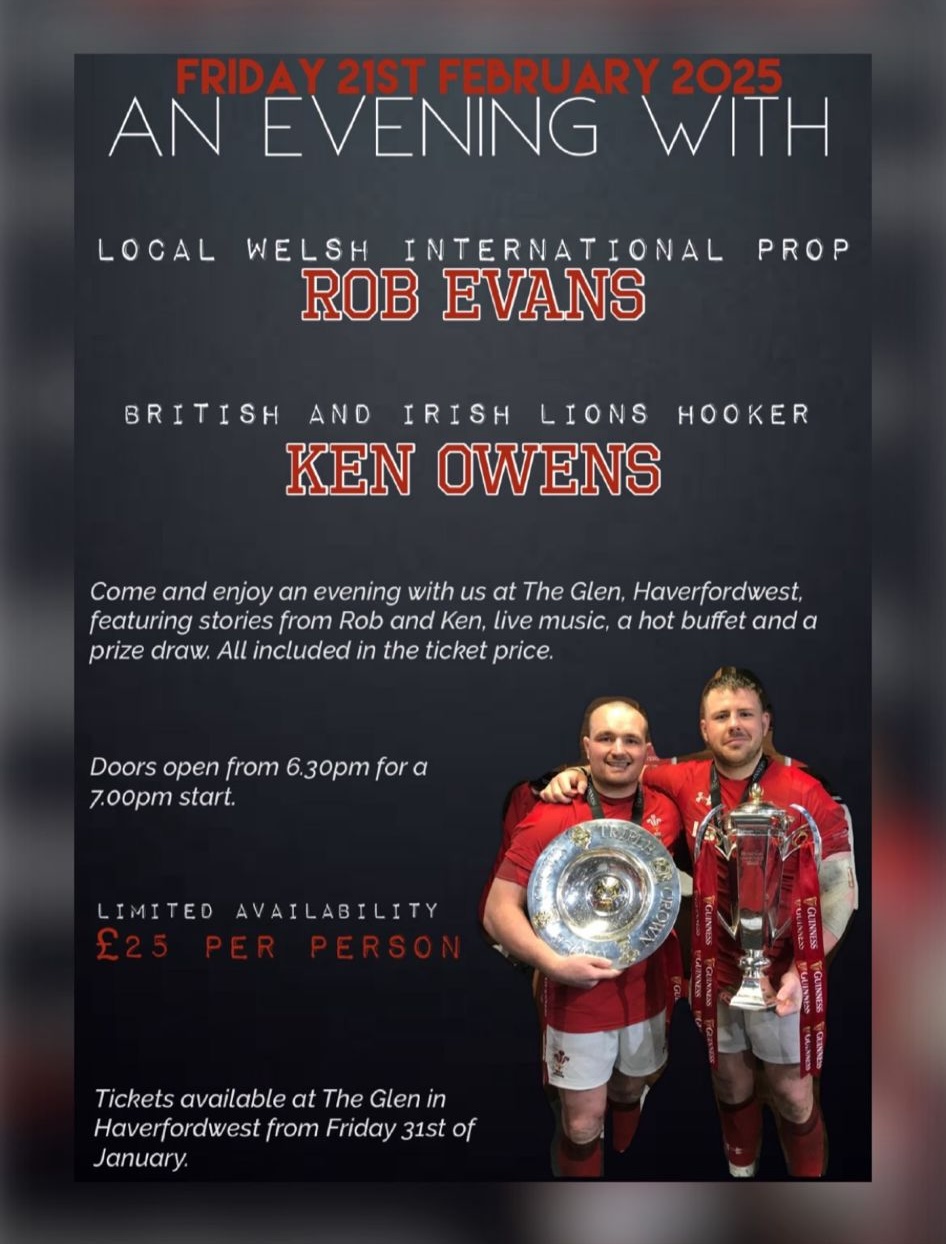 An Evening with Rob Evans and Ken Owens