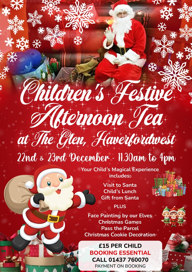 Children's Festive Afternoon Tea Poster