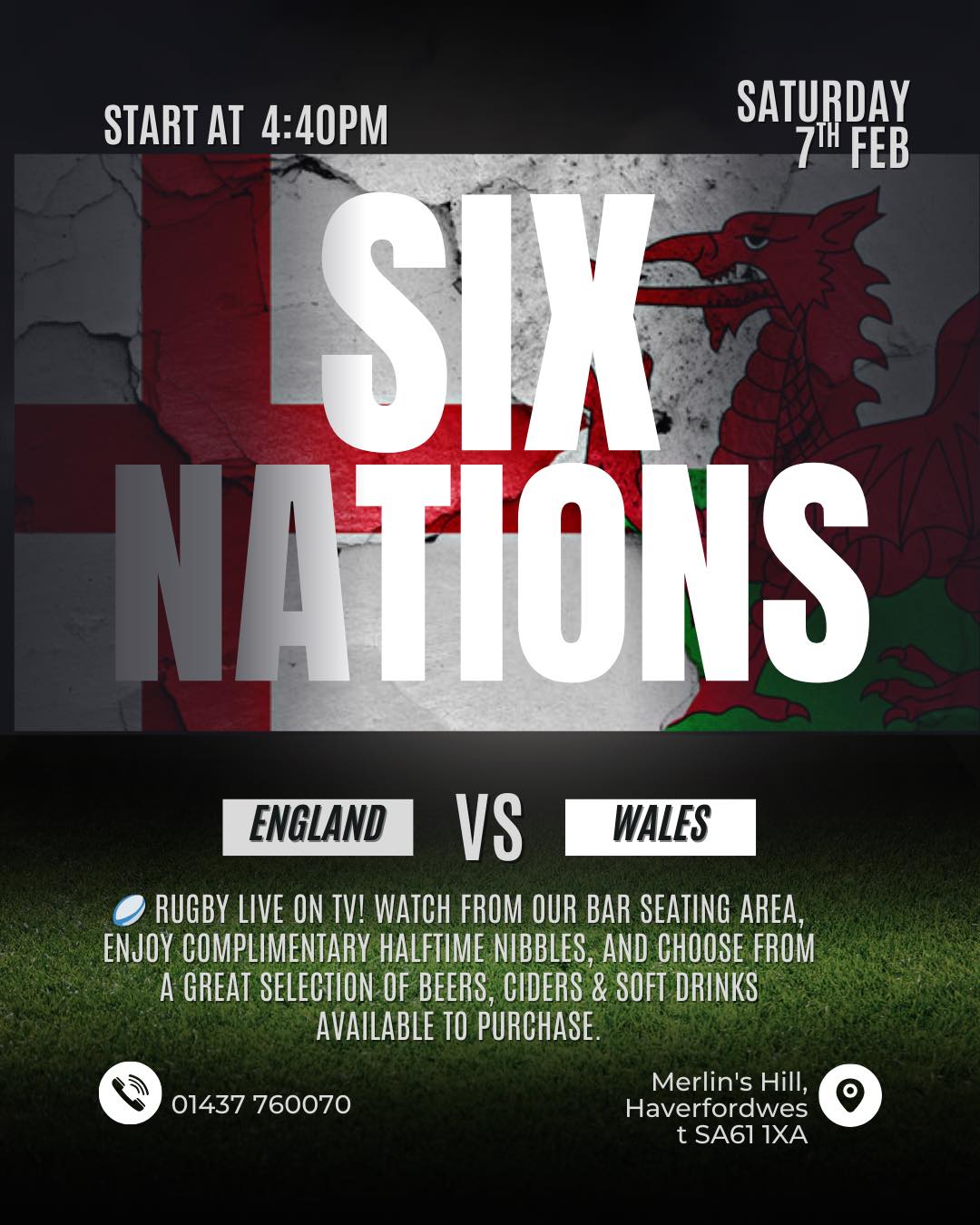 Watch the Six Nations at The Glen