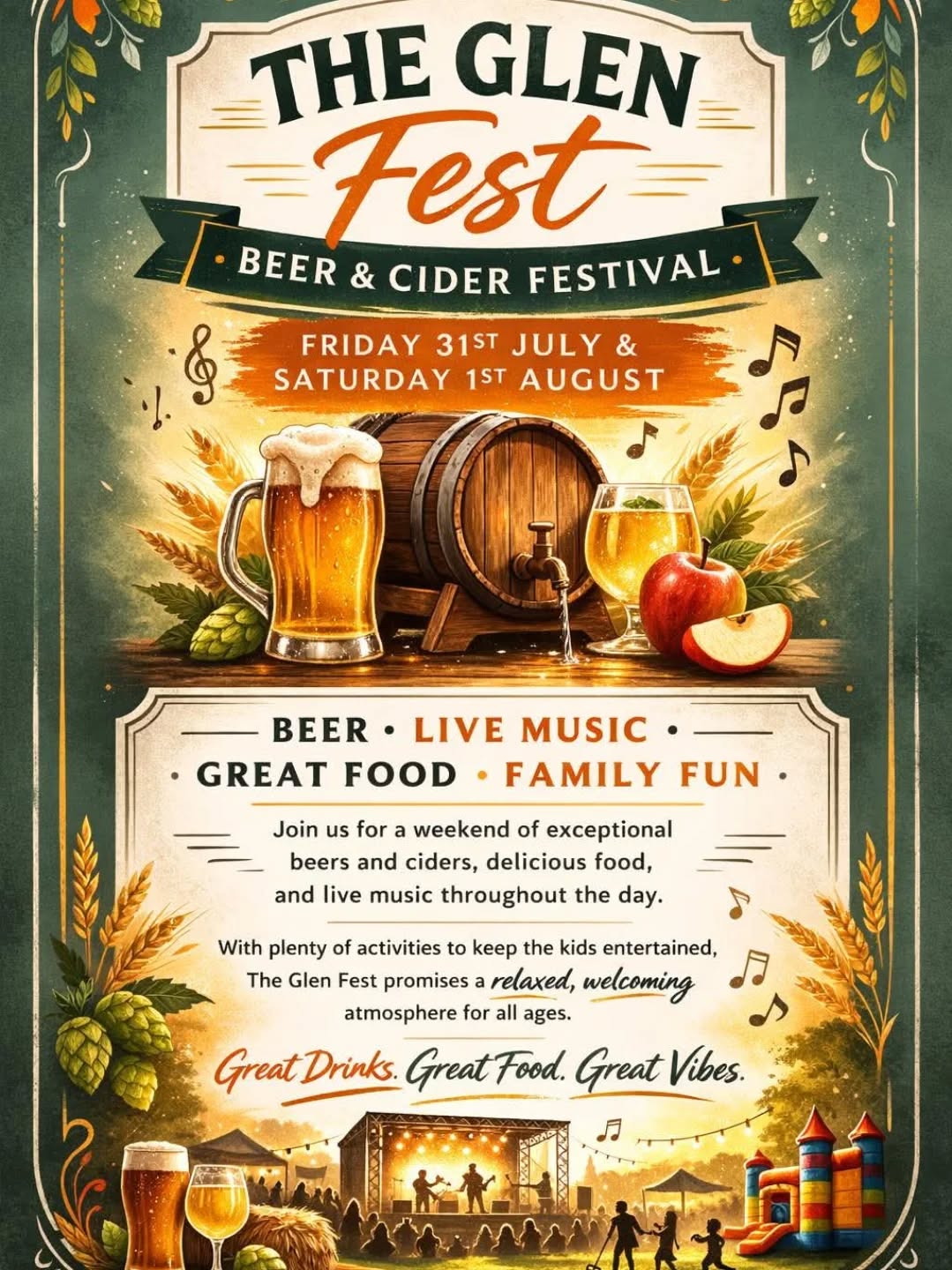 The Glen Beer & Cider Festival is back for 2026